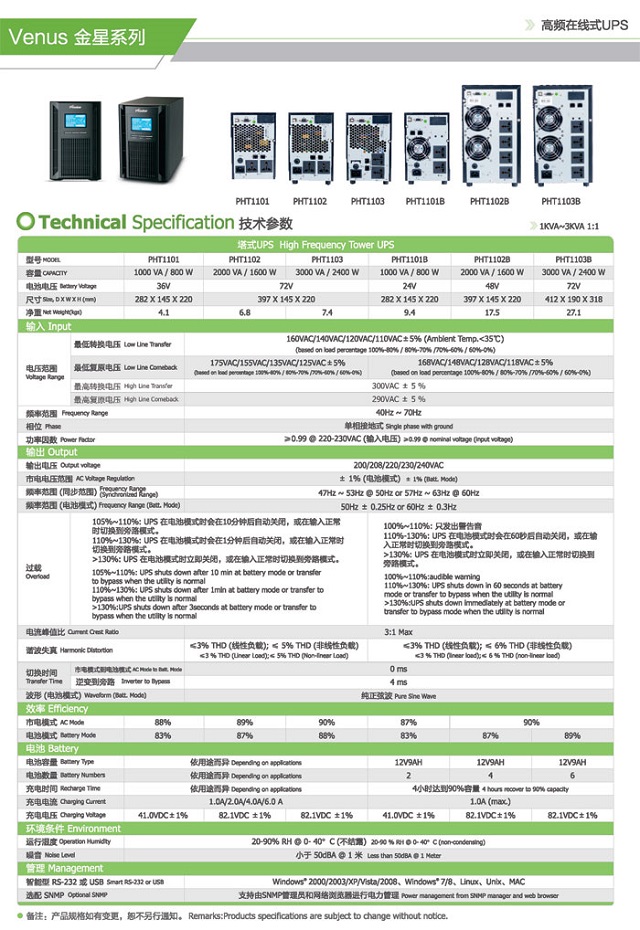 宝星UPS电源PROSTAR金星系列高频UPS