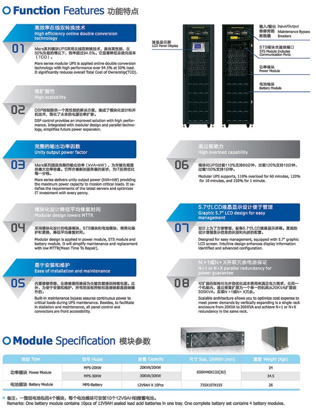 宝星UPS电源PROSTAR模块化UPS