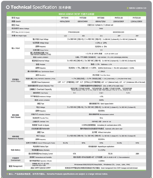 宝星UPS电源木星系列PROSTAR高频型UPS