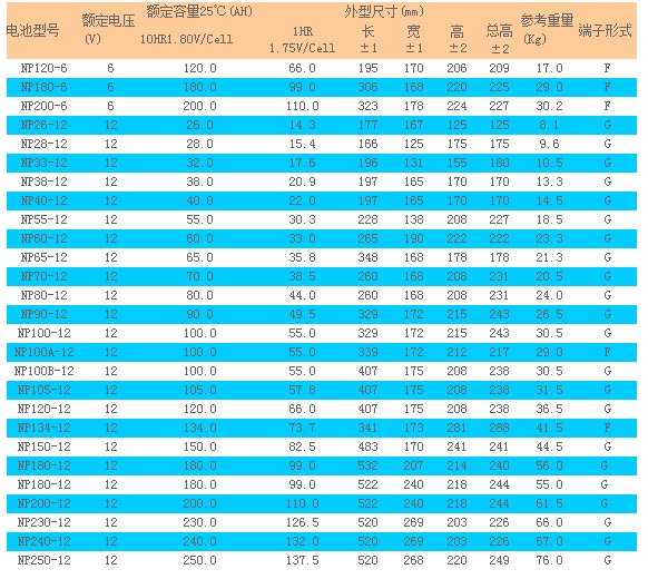 冠军CHAMPION蓄电池NP 6V阀控密封铅酸系列