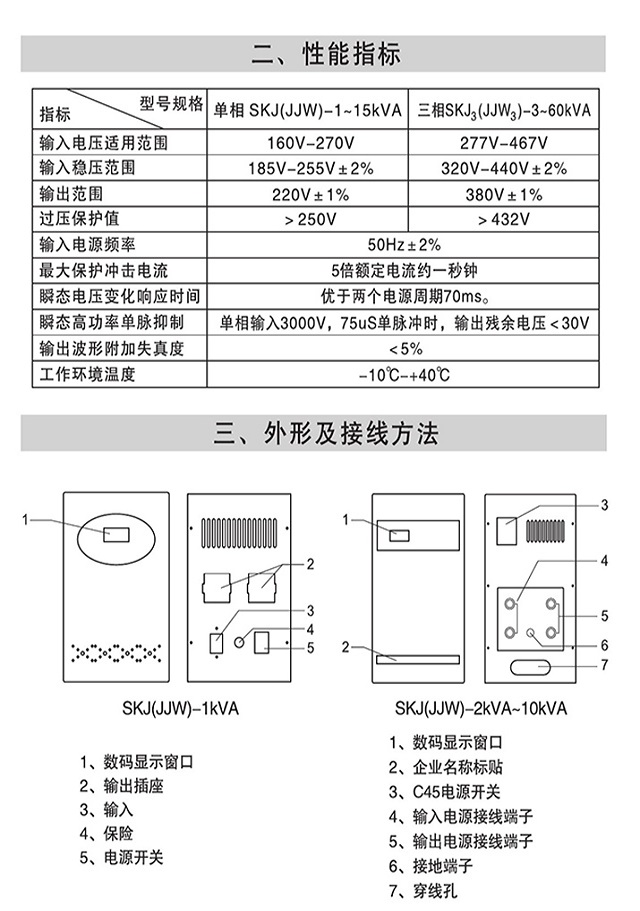 三科SKJ系列净化稳压器