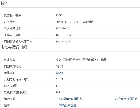 APC SUA750ICH UPS电源