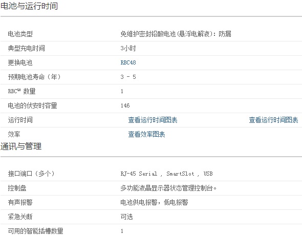 APC  SUA750ICH-45  UPS电源