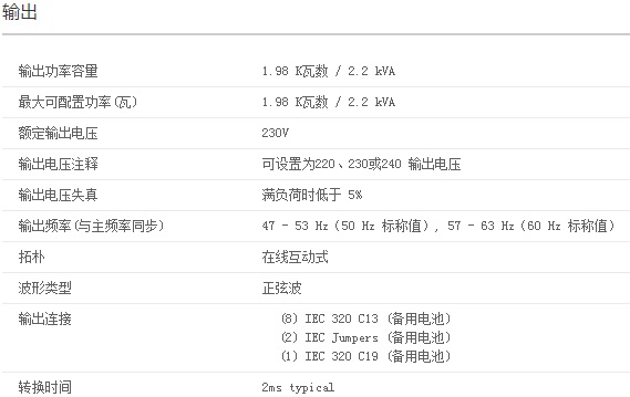 APC SUA2200ICH UPS电源