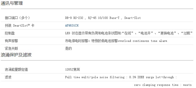 APC SURT8000XLICH UPS电源