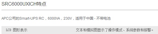 APC SRC6000UXICH UPS电源