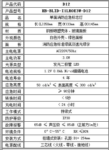 恒生应急照明集中电源【HB-BLZD-I1LROE3W-D12 单面】消防应急标志灯