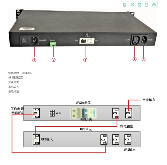 迈世机房环境监控机架式UPS远程放电仪OM-UPS-DB2K