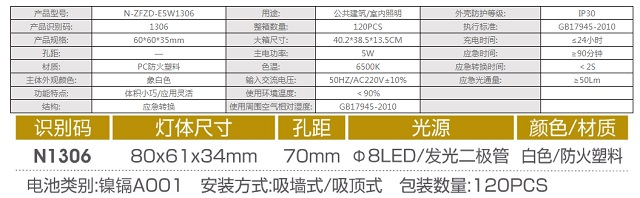 拿斯特小方形应急伴侣-自电自控系列光世界