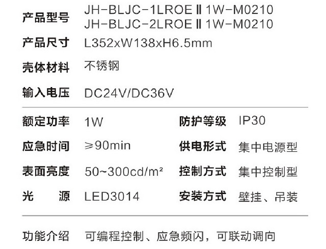 金弘集中电源集中控制型消防应急标志灯具M0210