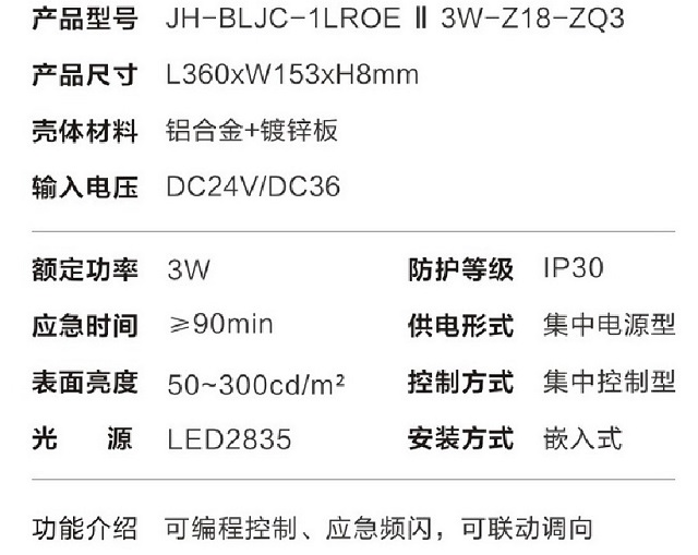 金弘集中电源集中控制型消防应急标志灯具 C0360