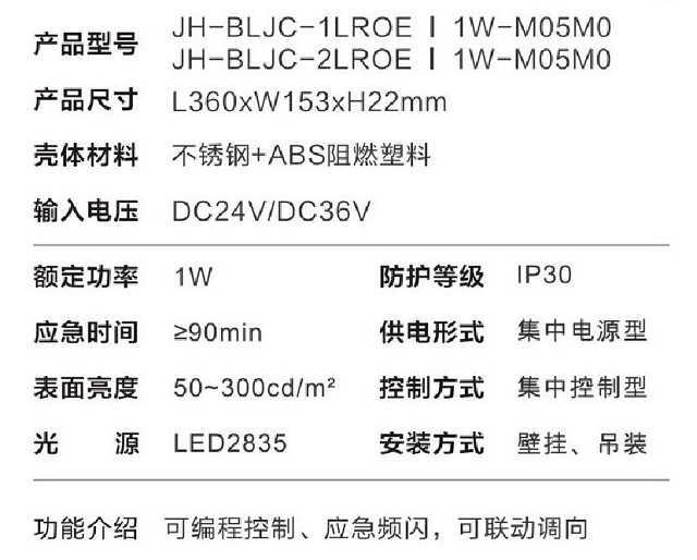 金弘集中电源集中控制型消防应急标志灯具M05M0