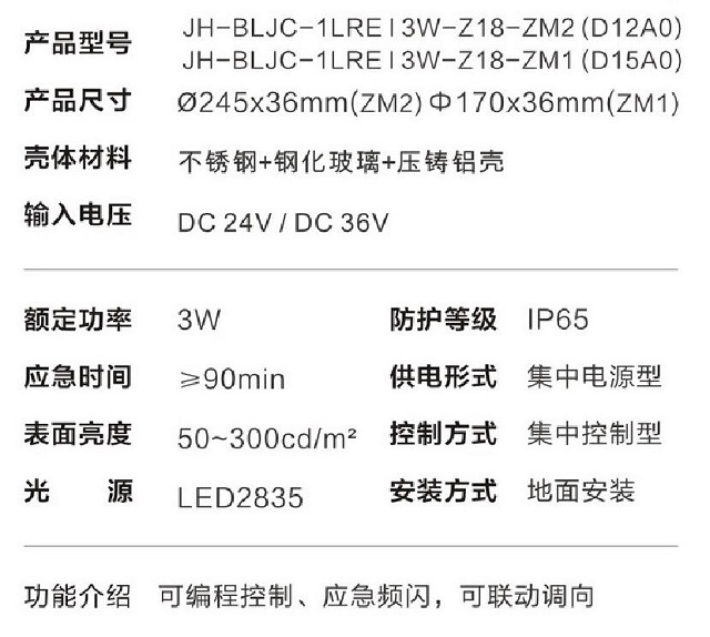 金弘集中电源集中控制型消防应急标志灯具D12A0/D15A0